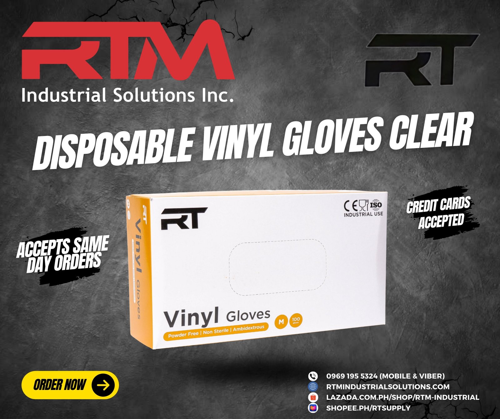 RT Vinyl Clear Gloves