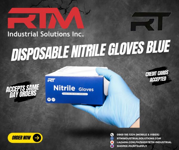 RT Nitrile Blue Gloves - Image 3