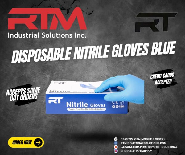 RT Nitrile Blue Gloves - Image 2
